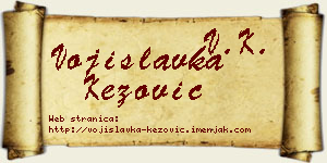 Vojislavka Kezović vizit kartica